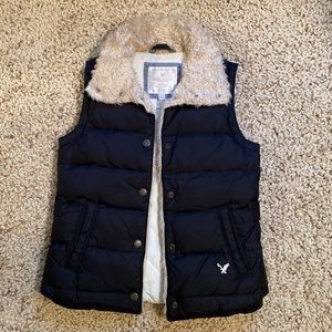 American Eagle Fuzzy Vest